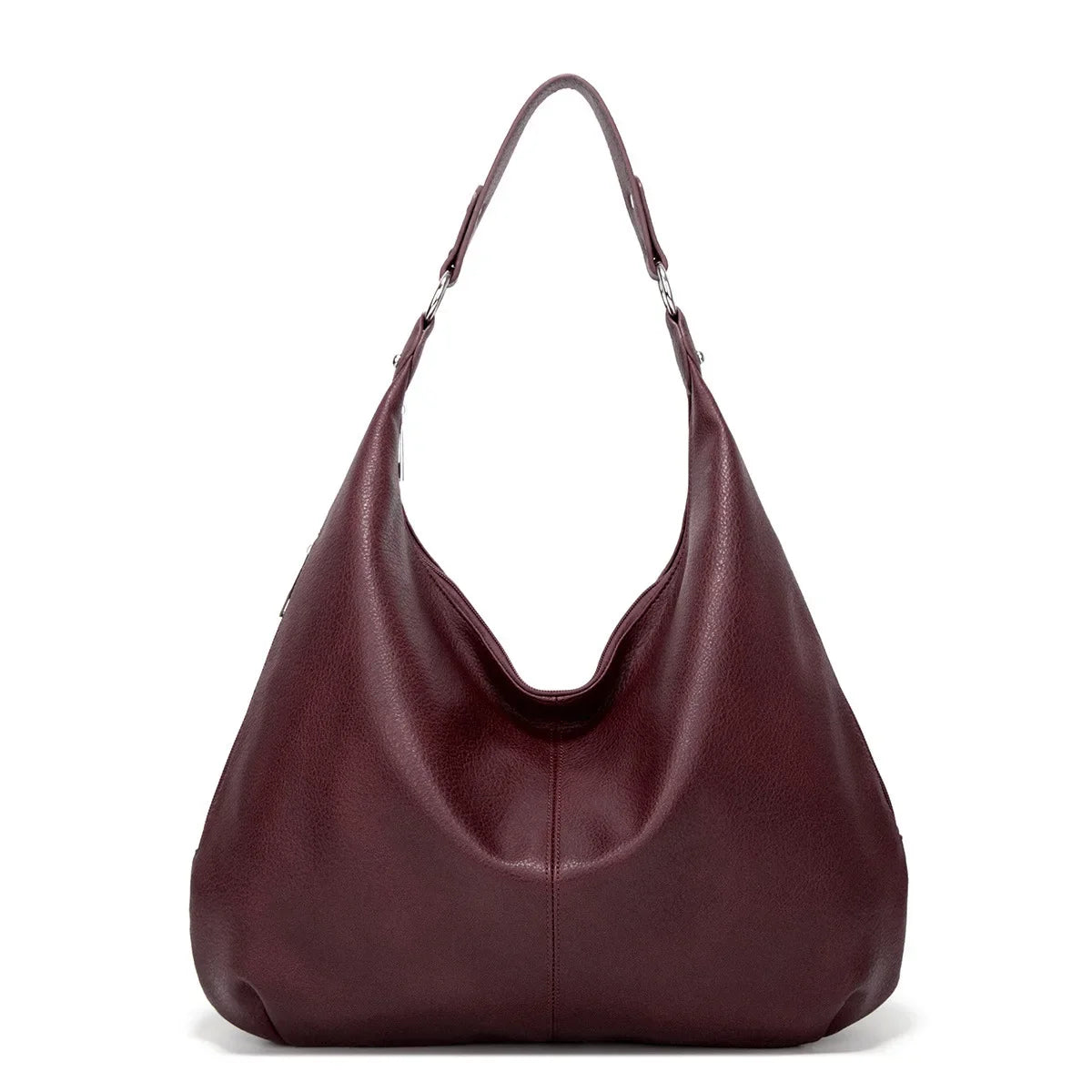 Hobo Handbag Leather Classic  Spacious Casual Tote with Minimalist Design Image 2