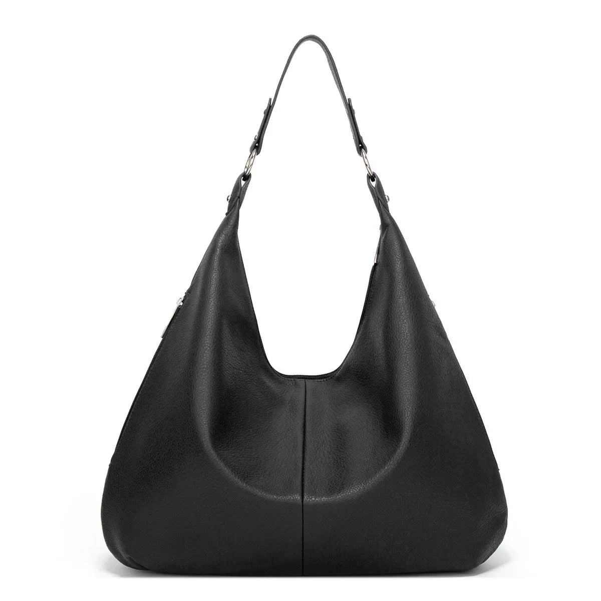 Hobo Handbag Leather Classic  Spacious Casual Tote with Minimalist Design Image 3