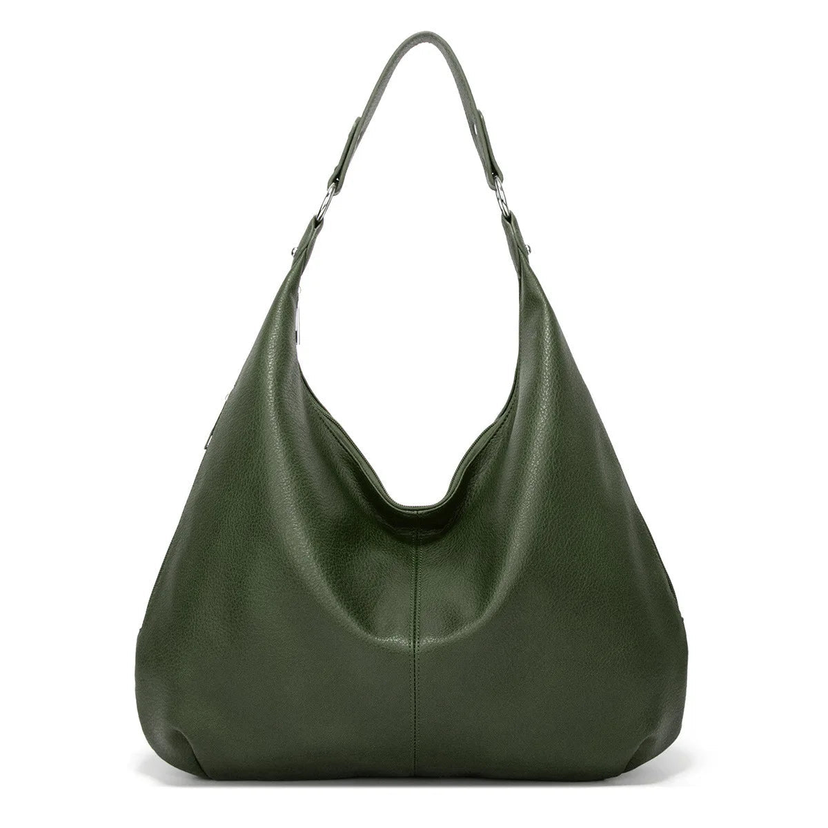 Hobo Handbag Leather Classic  Spacious Casual Tote with Minimalist Design Image 4