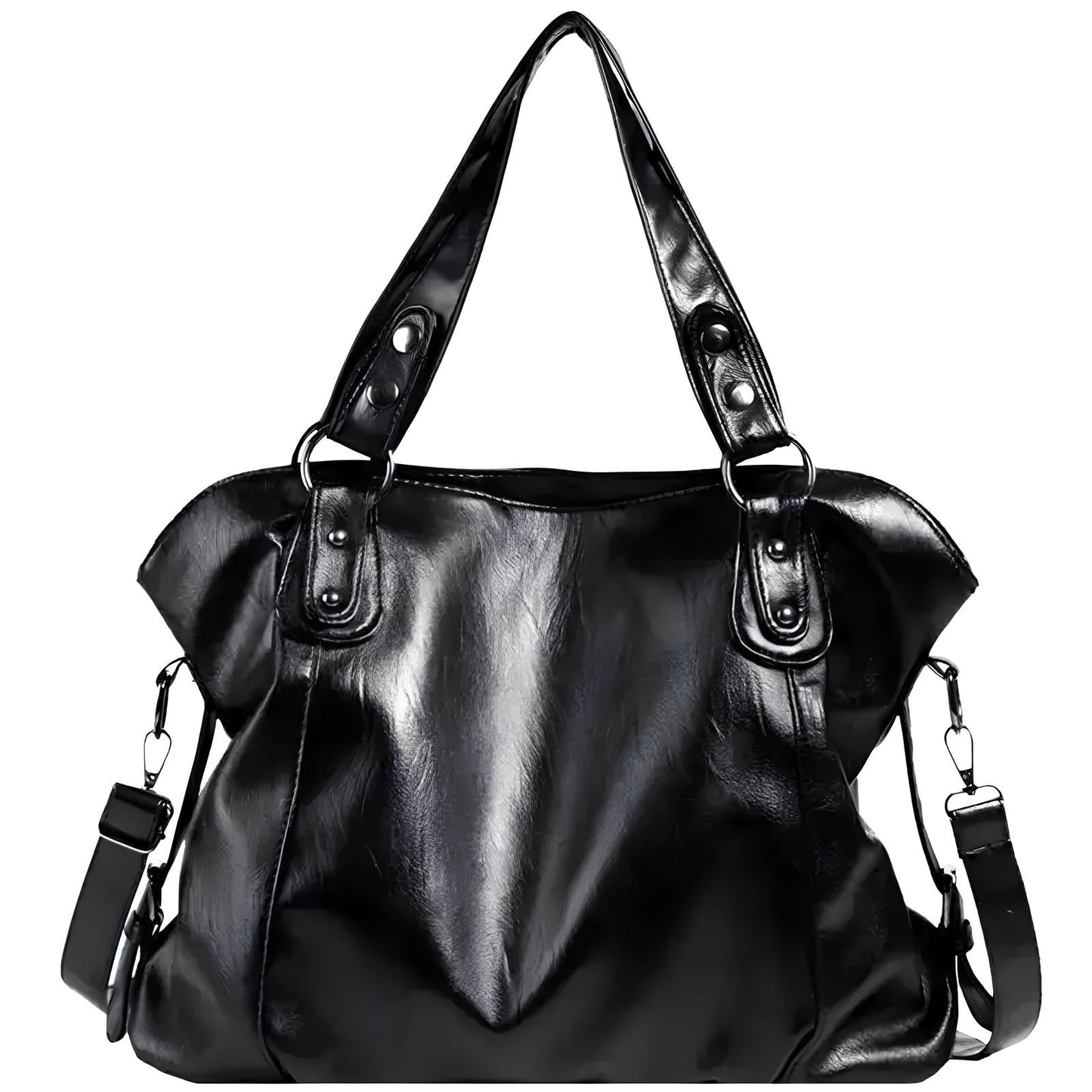 Luxury Handbag Large Capacity  Premium Faux Leather Tote With Shoulder Strap Image 1