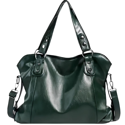Luxury Handbag Large Capacity  Premium Faux Leather Tote With Shoulder Strap Image 2